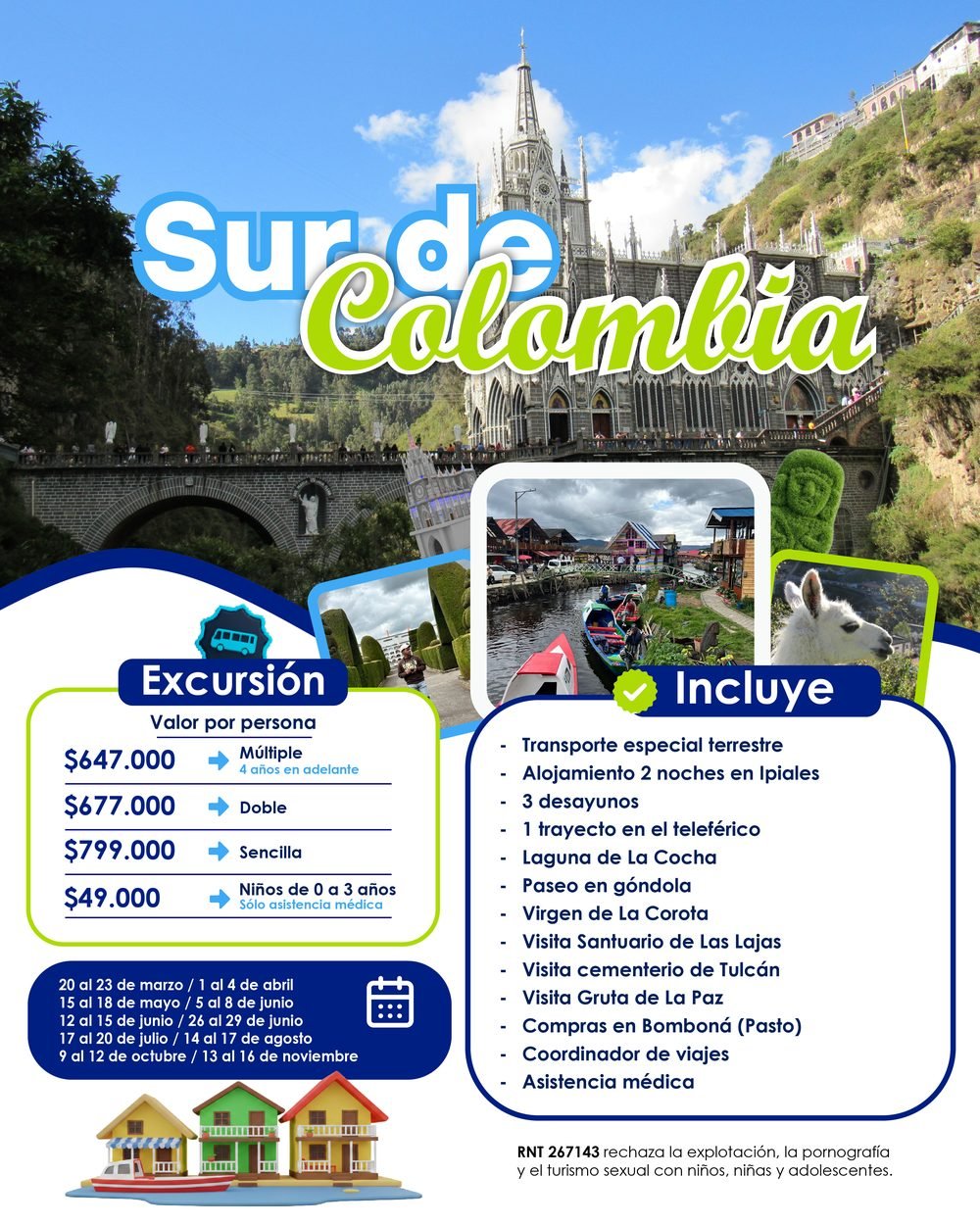 Flyer Sur de Colombia